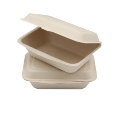 Food Grade Biodegradable Water Proof Sugarcane Bagasse Food Takeaway Container